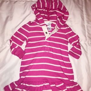 striped ralph lauren dress w hoodie